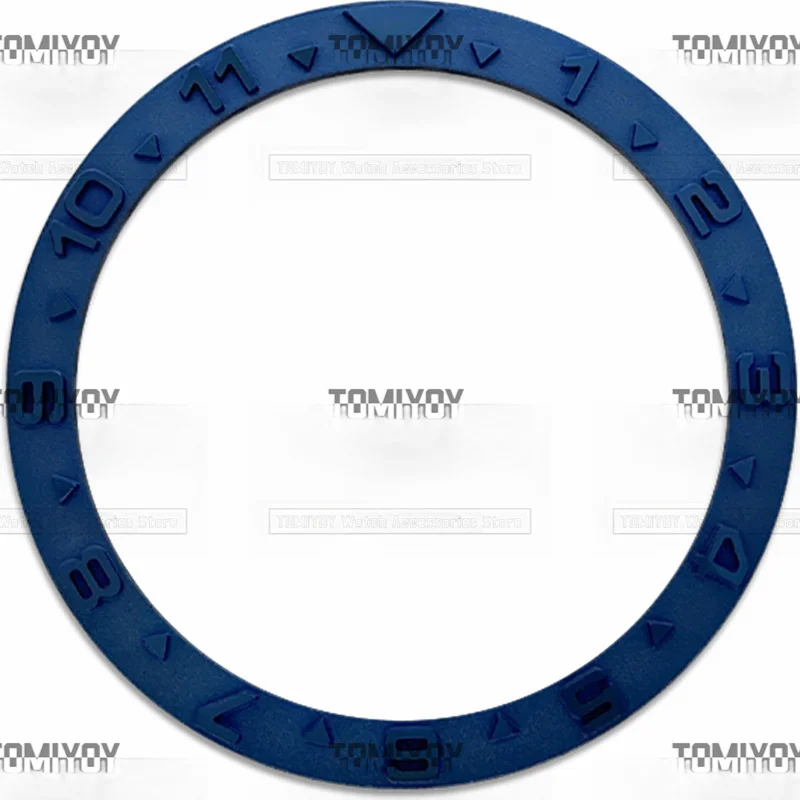 38MM Gold Blue Sliver Brown 12Hours Convex Stainless Steel Flat Watch Bezel Insert Fit For SKX Mechanical Wristwatch