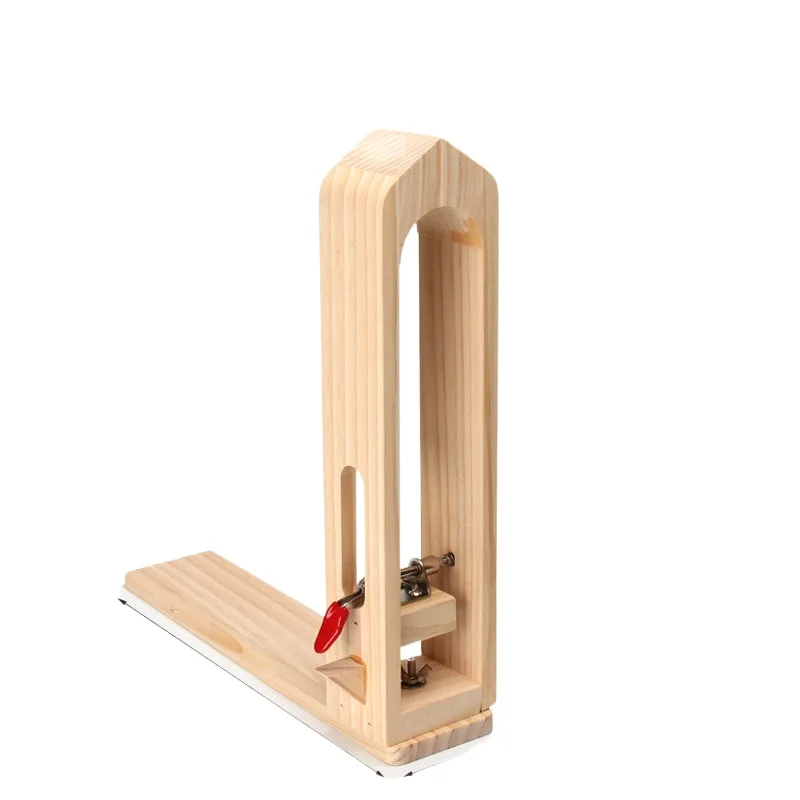 8 styles DIY hand-sewn wooden clip, sewn leather wooden clip, leather fixed shelf clip sewn linear tool
