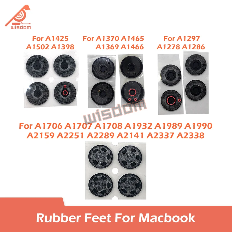 Laptop Bottom Rubber Feet For Macbook Air Pro Retina A1465 A1466 A1279 A1286 A1502 A1398 A1706 A1990 A2159 A2141 A2337 A2338