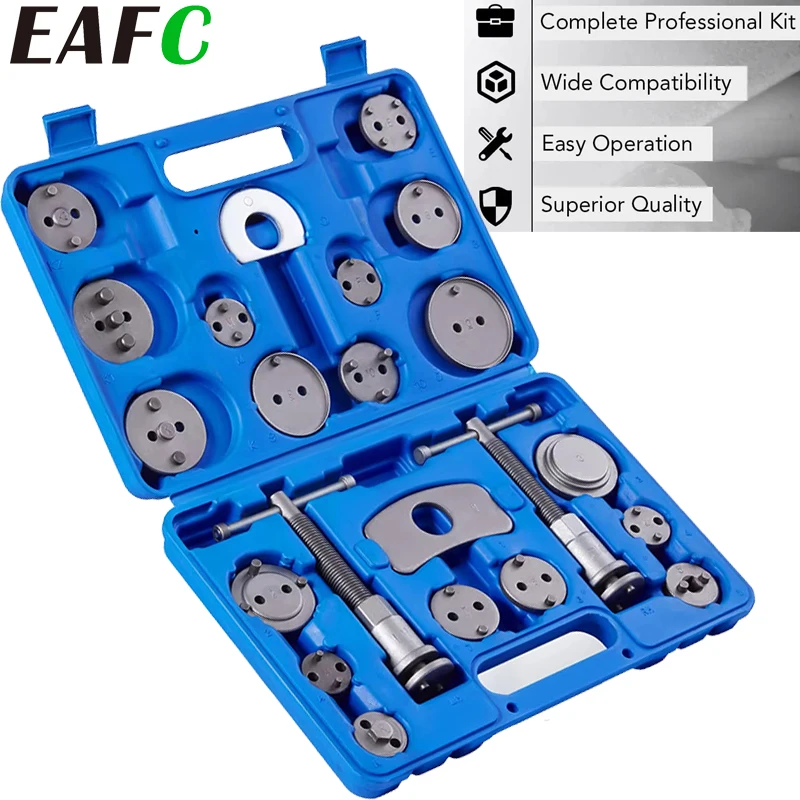 EAFC 22 Pcs/Set Car Brake Disc Wheel Cylinder Universal Adjustment Brake Tool Kit Piston Rotary Back Car Repair Tools Set