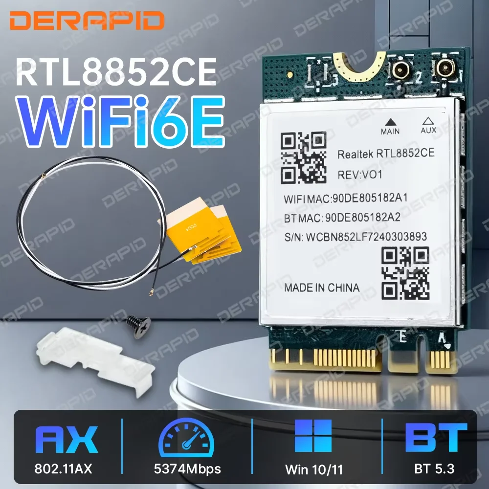 Pc Gaming On Sale - Adaptateur WiFi 6E RTL8852CE 5374Mbps Bluetooth