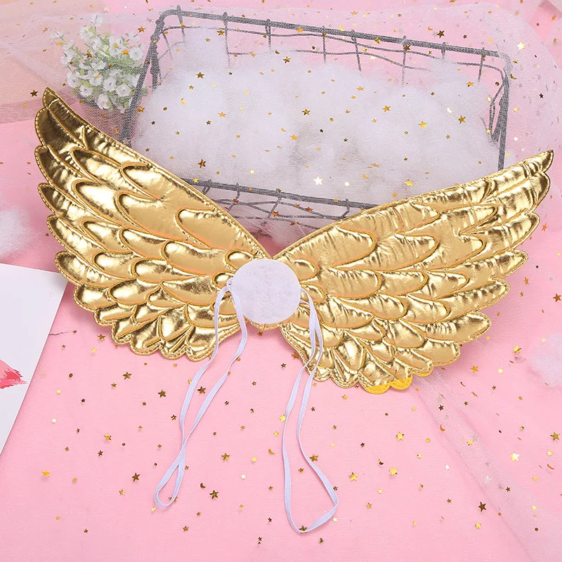 10 stks Kinderen Kids Meisjes Gouden Zilverachtige Kleuren Vlinder Engel Fee Vleugels Dress Up Halloween Kostuum