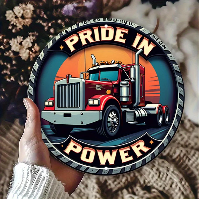 Retro truck badge wooden sign, retro mechanical design, bar, bar, cafe, beach house, farmhouse wall art