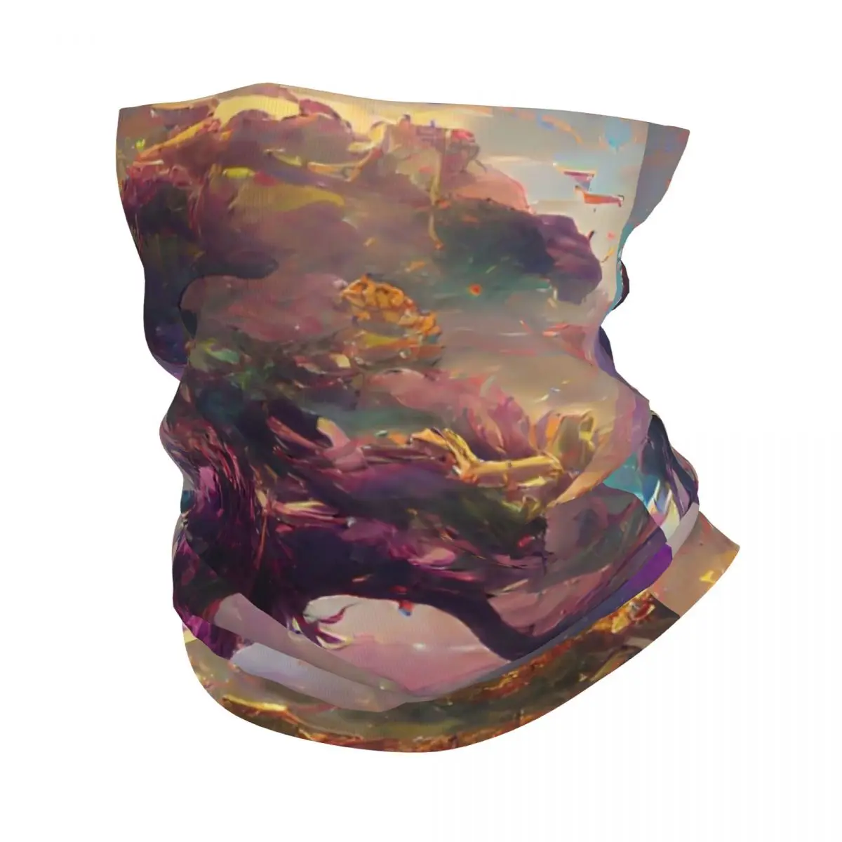 Tree, Fantasy, Artwork Bandana Neck Cover Printed Wrap Mask Scarf Multi-use Balaclava Hiking Fishing For Men Adult Breathable