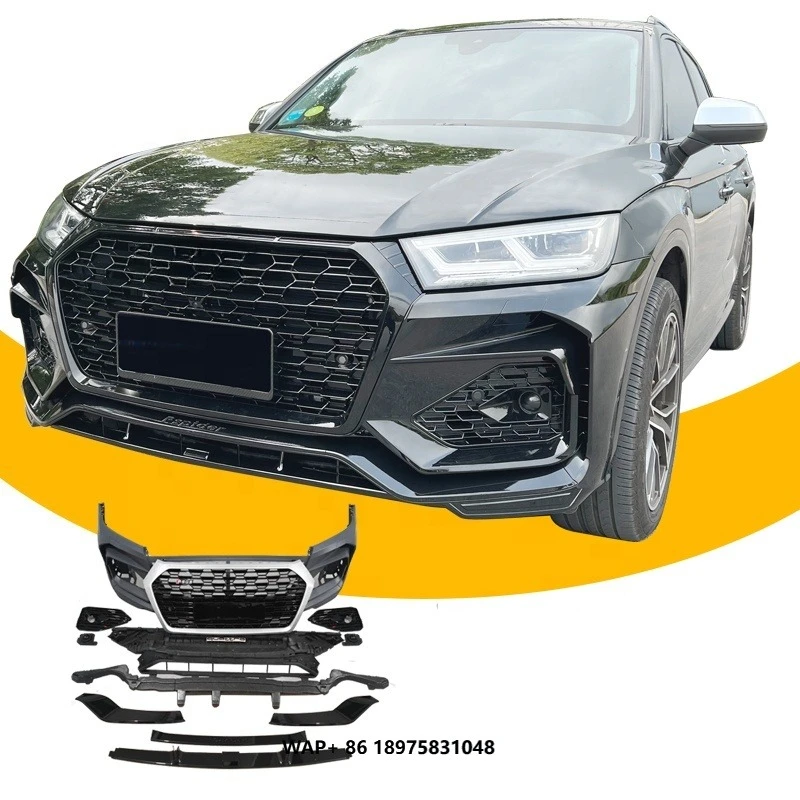 

Body Kit Q5 Upgrade Modified to RSQ5 Front Bumper with Grille for Q5 2018 2019 2020