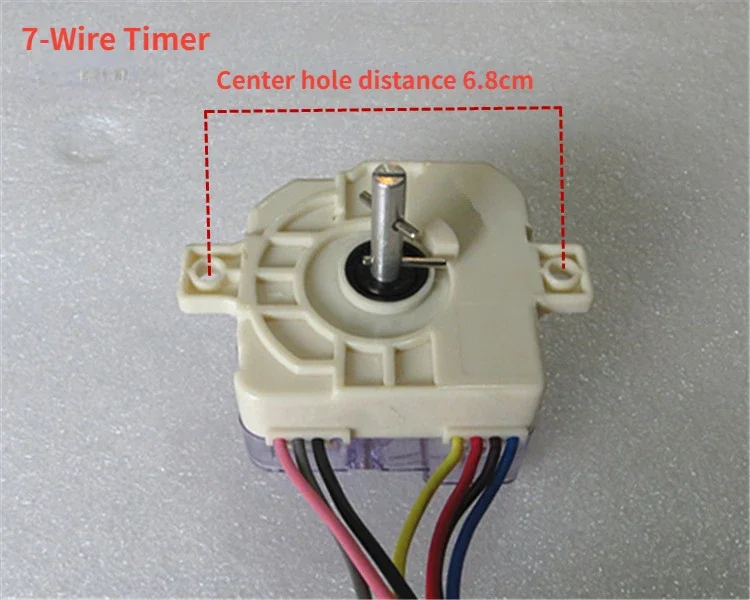 1PCS Semi-automatic double-bar washing machine wash timer 7-wire timer switch universal for all brands of washing machines