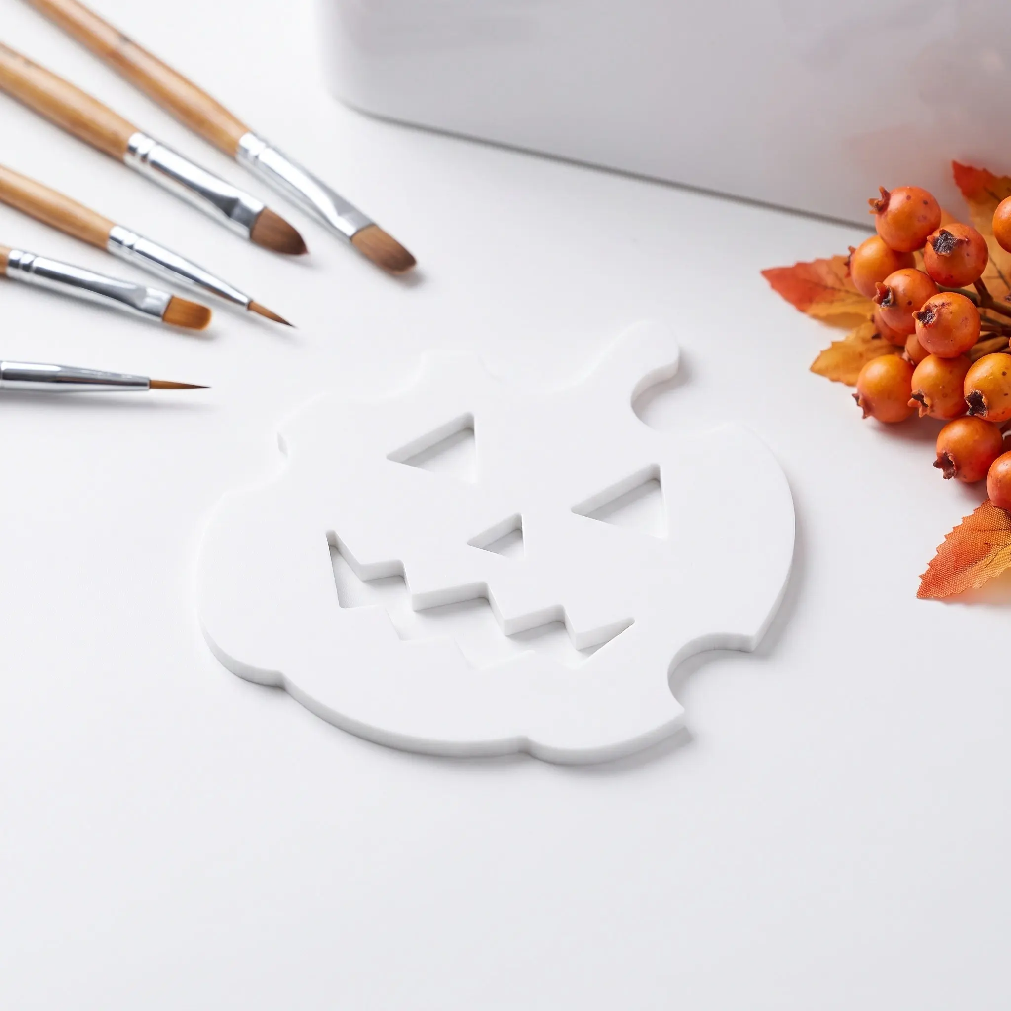 Nail Art Photo Prop Backdrop Board Display Photography Background Fall Pumpkin Panel