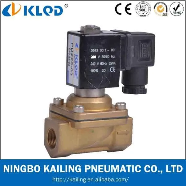 PU220-08 Brass 2way  24 volt electric water superior solenoid valves