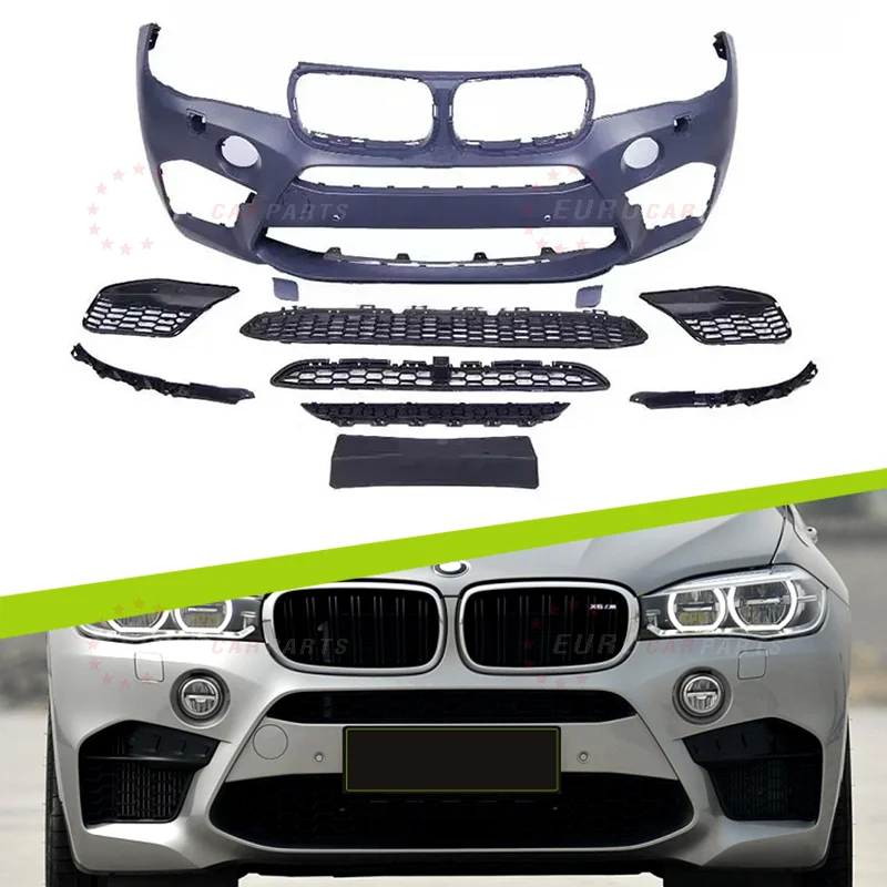 

Xds Body Kit For X6 F16 2013-2018 Change To X6 M Model Front Rear Bumper Assembly Side Skirts Rear Diffuser Exhaust Muffler