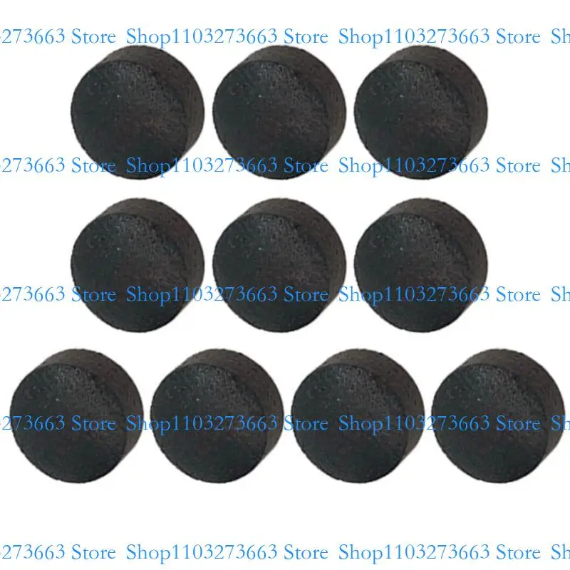 

652F 10Pcs Billiard Pool Cue Tips with Storage Box Cue Pool Tip Billiard Snooker Cue Tip Billiard Cue Accessories