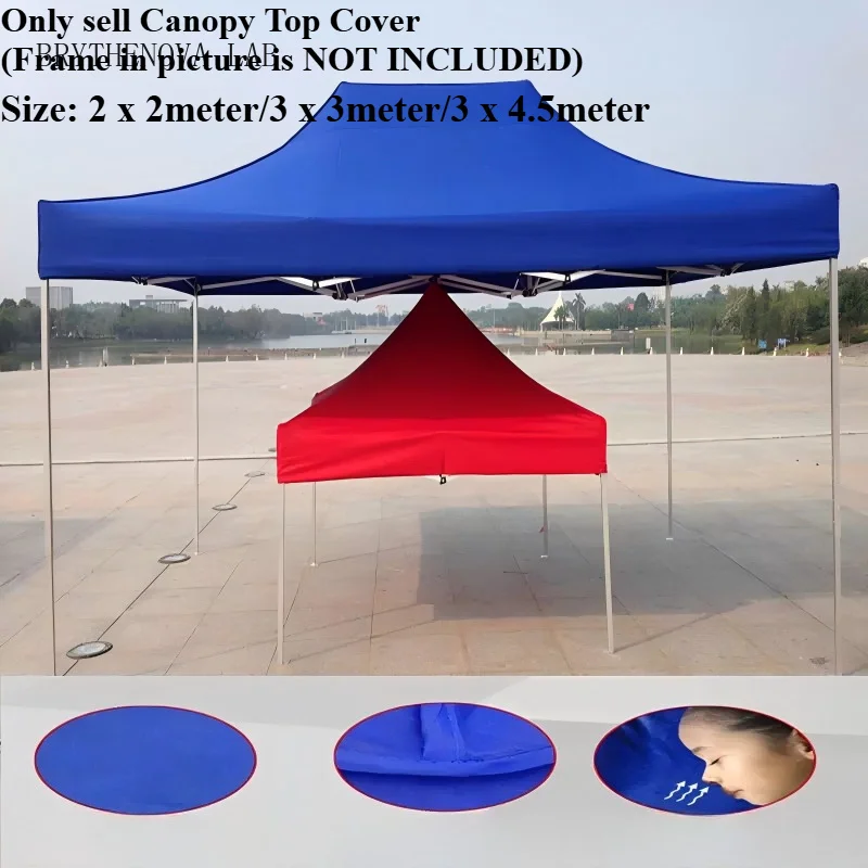 3X3m/3x4.5m Replacement Four-Corner Tent Cloth Canopy Top Cover Rainproof Foldable Pavilion Replace Gazebo Canopy Top Cover
