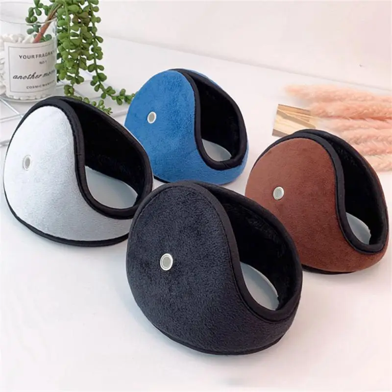 Ear Muffs Winter Ear Warmers Cotton Earmuffs With Headphones Hole Headwear Plush Ear Cover Thicken Fur Earmuffs Winter