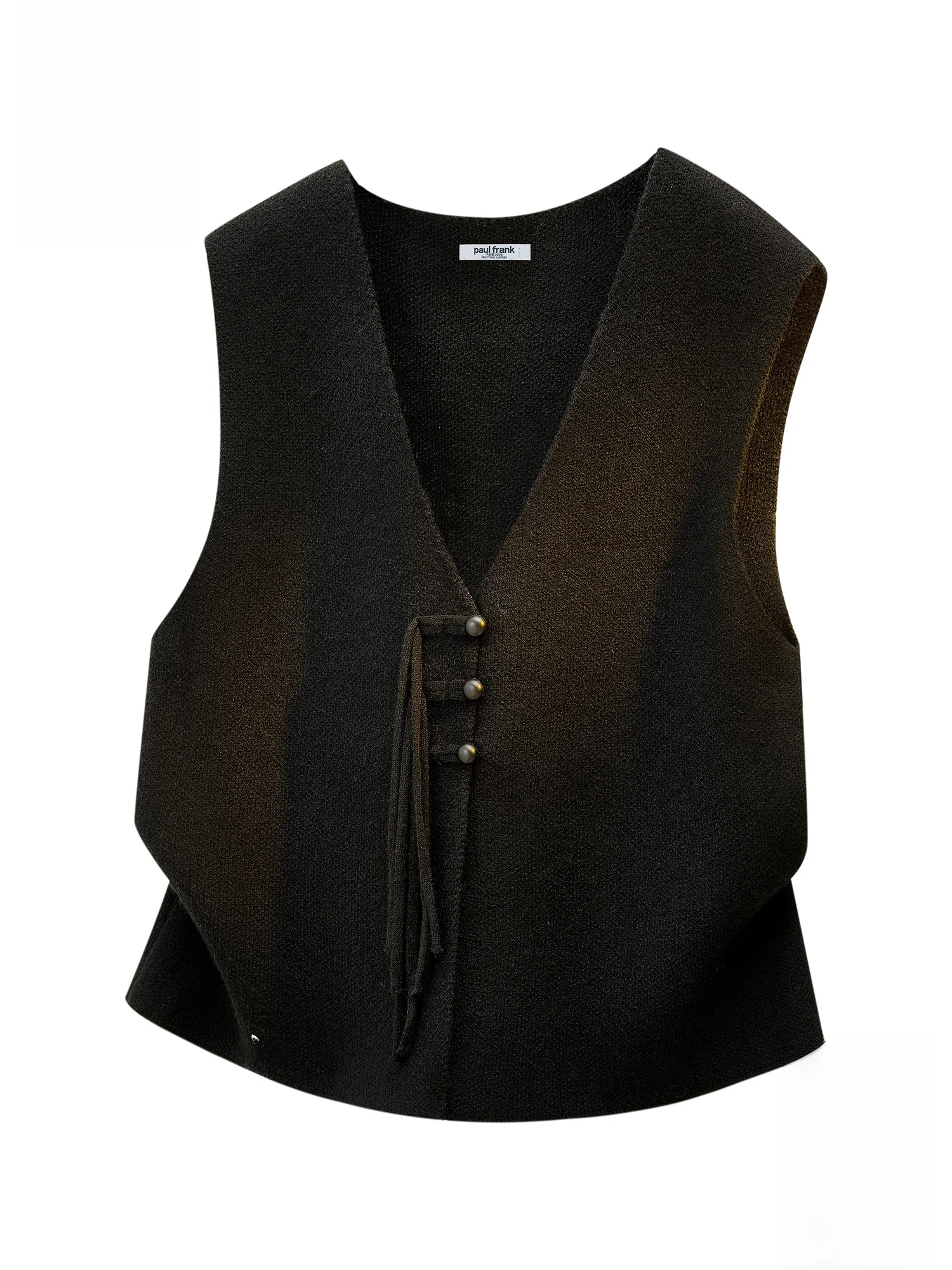 

PaulFrank Monkey V-Ne Knit Sweater Men's Casual Outerwear Open Cardigan Vest Autumn Season Soft Comfortable Medium Gauge