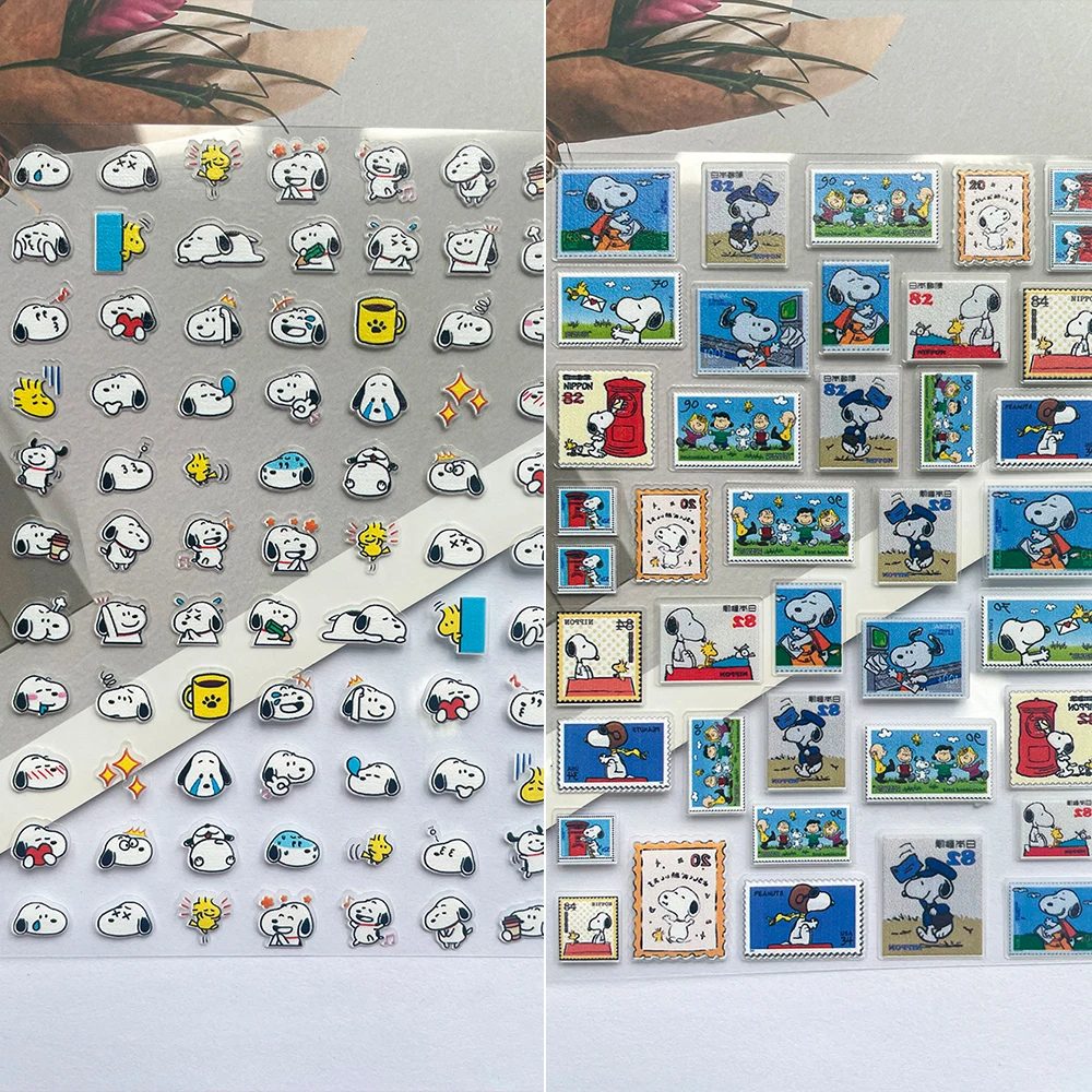 

Kwaii Selfmade Transparent Cartoon Dog Animation Characters Luggage TagsStickers Nail Art Diy Mobile Phone Case Suitcase Journal