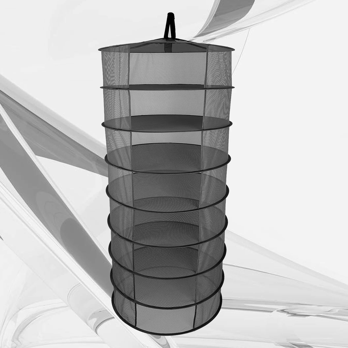 

8 Layers 60Cm Foldable Hanging Drying Net High Density Mesh Storage Organizer For Camping Picnic Fishing Lightweight