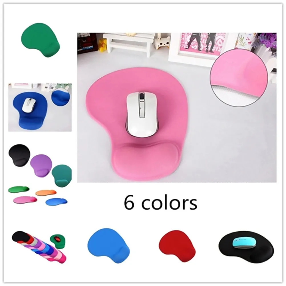 Premium Ergonomic Silicone Wrist Rest Mouse Pad with Non-Slip PU Base Smooth Multi-Spandex Surface for Office Gaming Travel