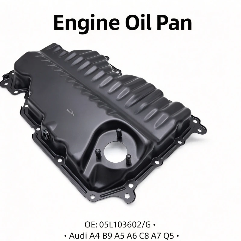 Engine Oil Pan Compatible with Volkswagen ARTEON, Crankcase Oil Sump Part Number 05L103602, Engine Replacement Component