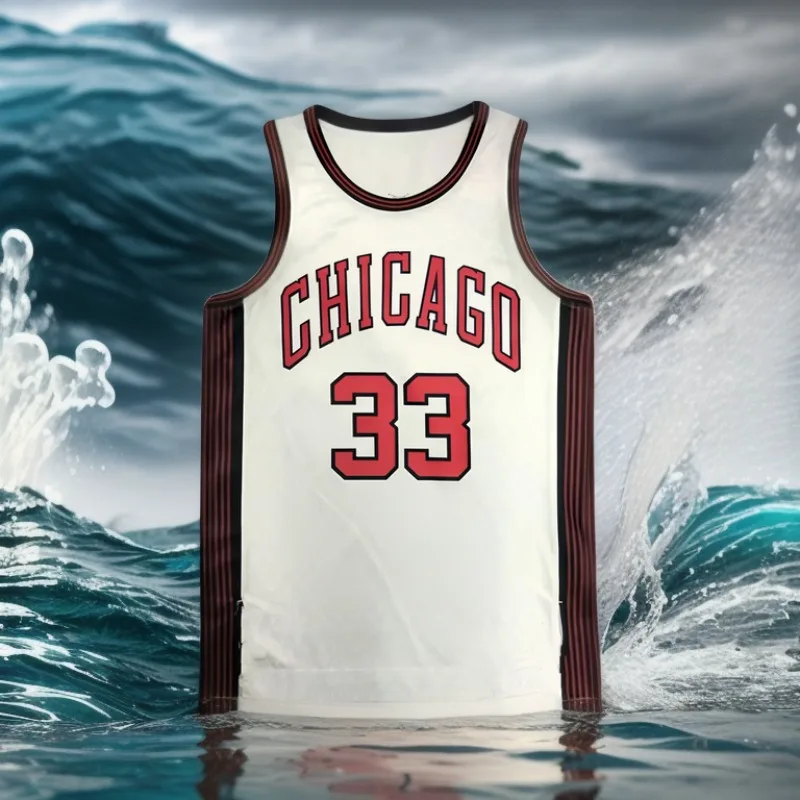 24/25 Latest Explosive Basketball Jersey Series Bulls Big Brand Same Sleeveless Top Summer Men's Sports Vest Quick-dry