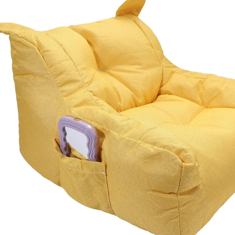 Soft Fabric Lazy Sofa Comfortable Ergonomic Storage Bag Children's Bear Sofa Lightweight Body Low Floor Design Small Sofa Chair