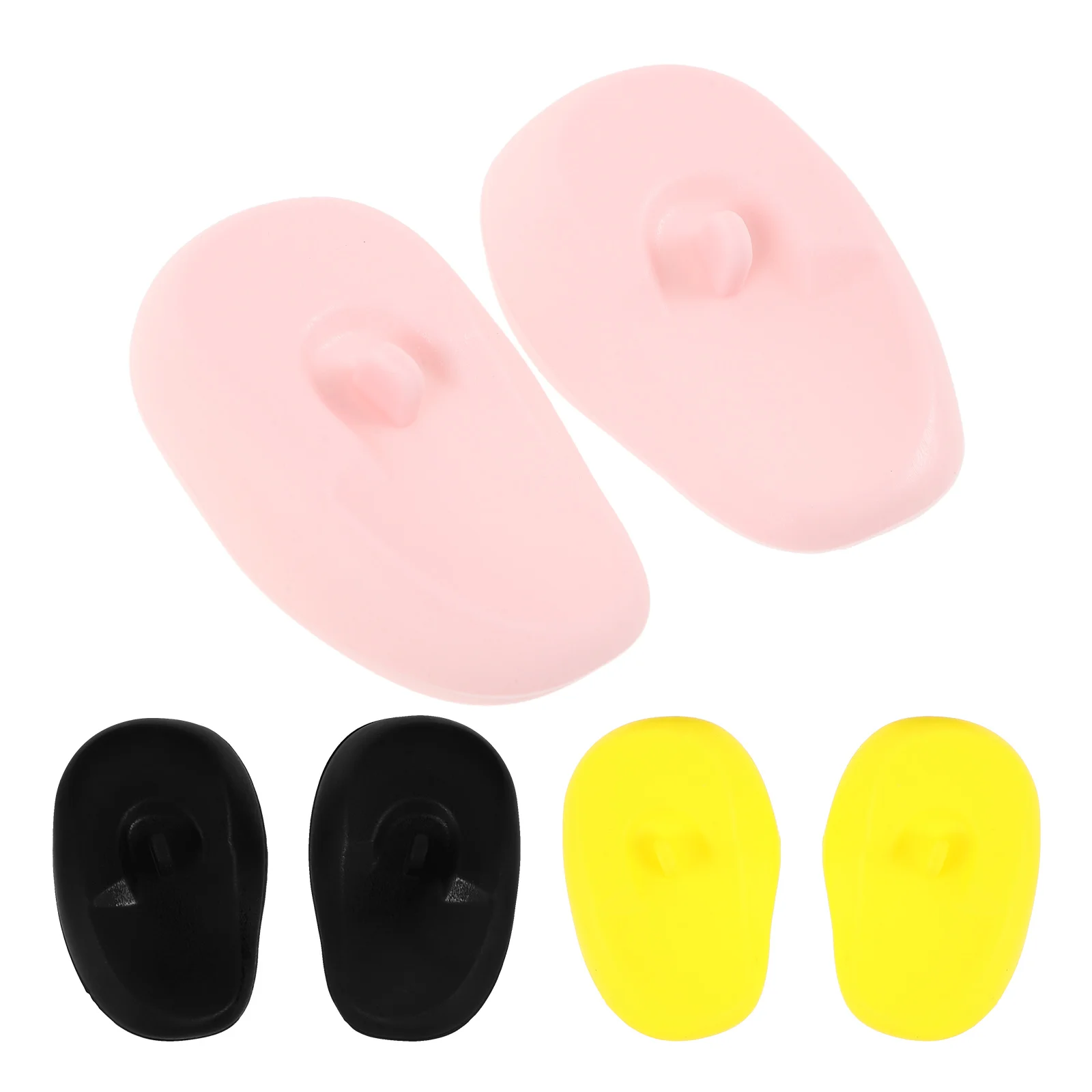 

6 пар силиконовых накладок для краски для волос, герметичные защитные наушники для парикмахерской, домашнего использования, наушники для краски для волос