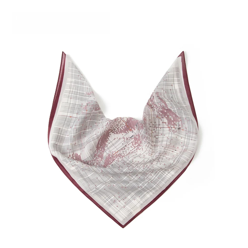 抽象的なデジタル馬柄プリント-メンズ-シルクコットン-スモールスクエアスカーフ-アウトドア-ストリートウェア-ヒップホップ-多用途アクセサリー-ネクタイ