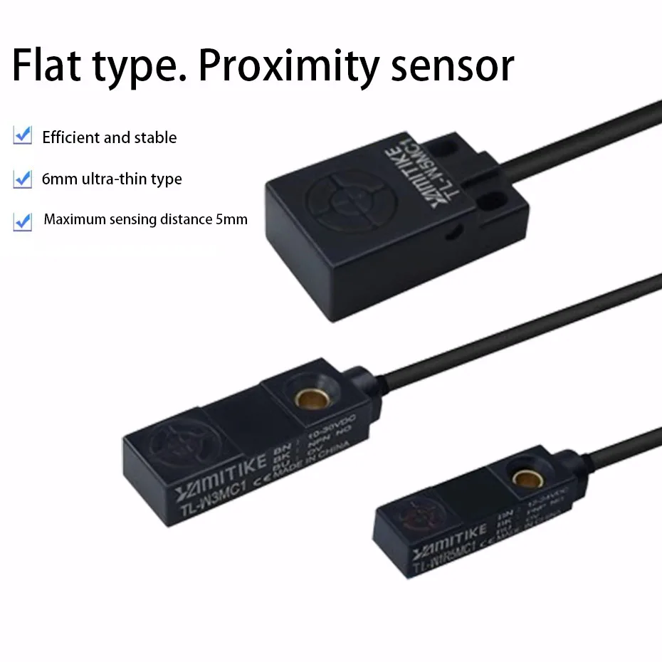 Tl-w3mc1 Flat Proximity Switch Sensor 3-wire Metal Induction 1.5-5mm Factory Direct Sales