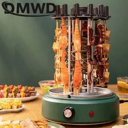 DMWD 220V bezdymny automatyczny obrotowy Grill elektryczny piekarnik Grill Rotisserie Kebab pieczeń obrotowy maszyna 12 szaszłyki jagnięce