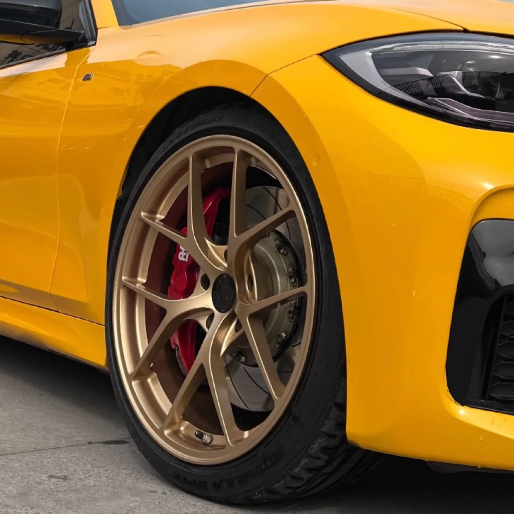 Lsgzl Black Gold Dark Style Forged Wheel Rims Aluminum Alloy Material Applicable Size 18 19 20 21 22 23 24 Inch Customization