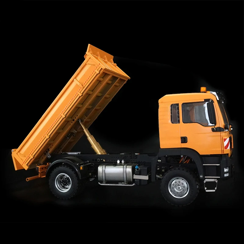 

LESU 1/14 4*4 TGS Metal Chassis RC Dumper Hydraulic Cylinder Dumper Truck Light Sound Motor ESC Unpainted KIT Model