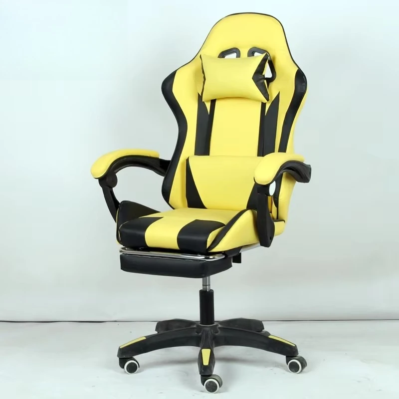 

Tropical design ergonomic rotating office chair iron base reclining game chair foldable lifting function home