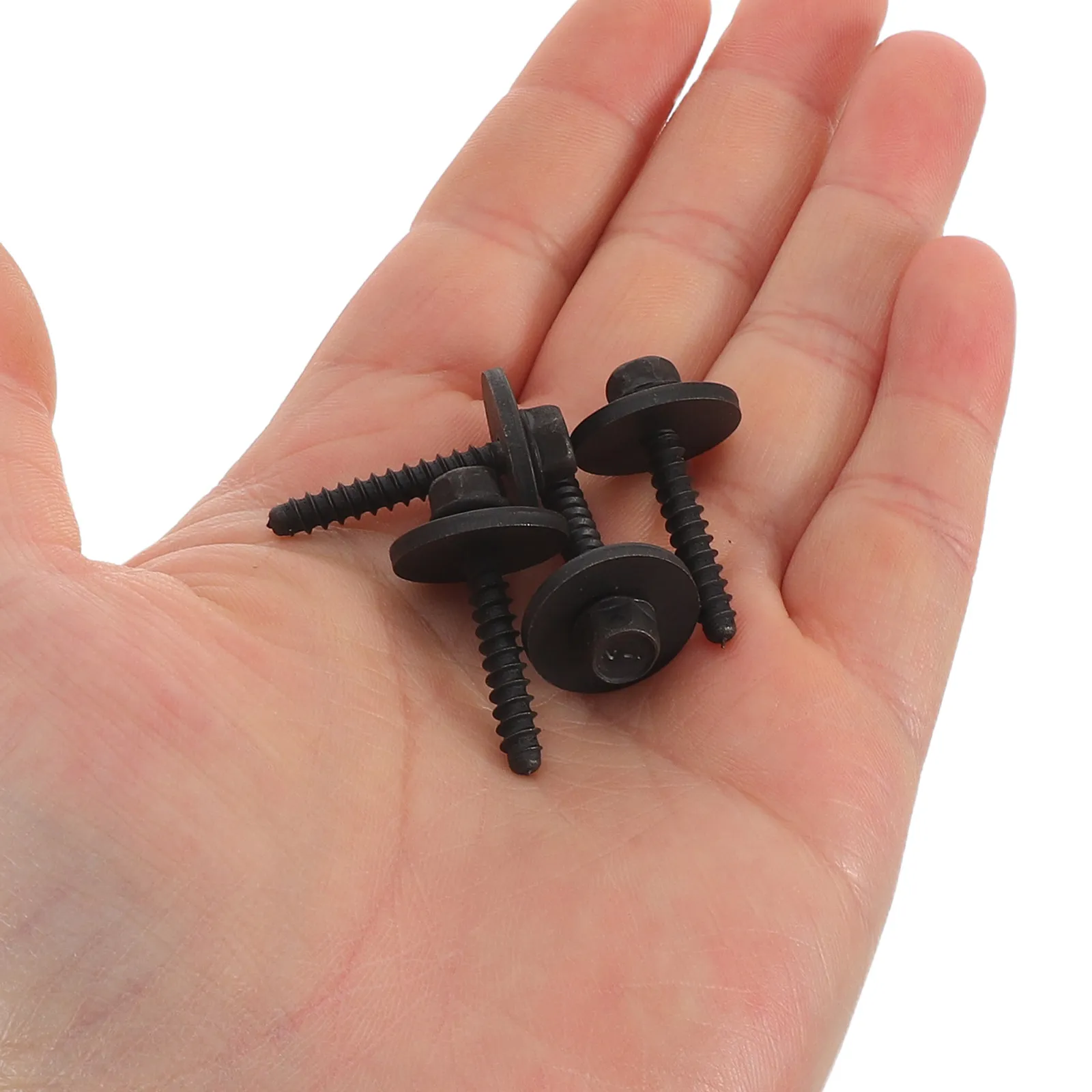 30Pcs Self Tapping Screws for Cars Mud Flap Installation License Plate Screws Wheel Arch Liner Bolts Automotive Bumper Fixing