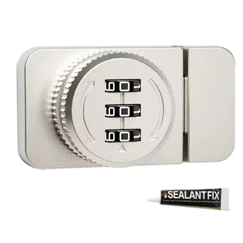 【Ship Within Keyless Combination Lock No Punching Password Display Case Lock Buckle Locker Hardware Glass Cabinet Door Lock