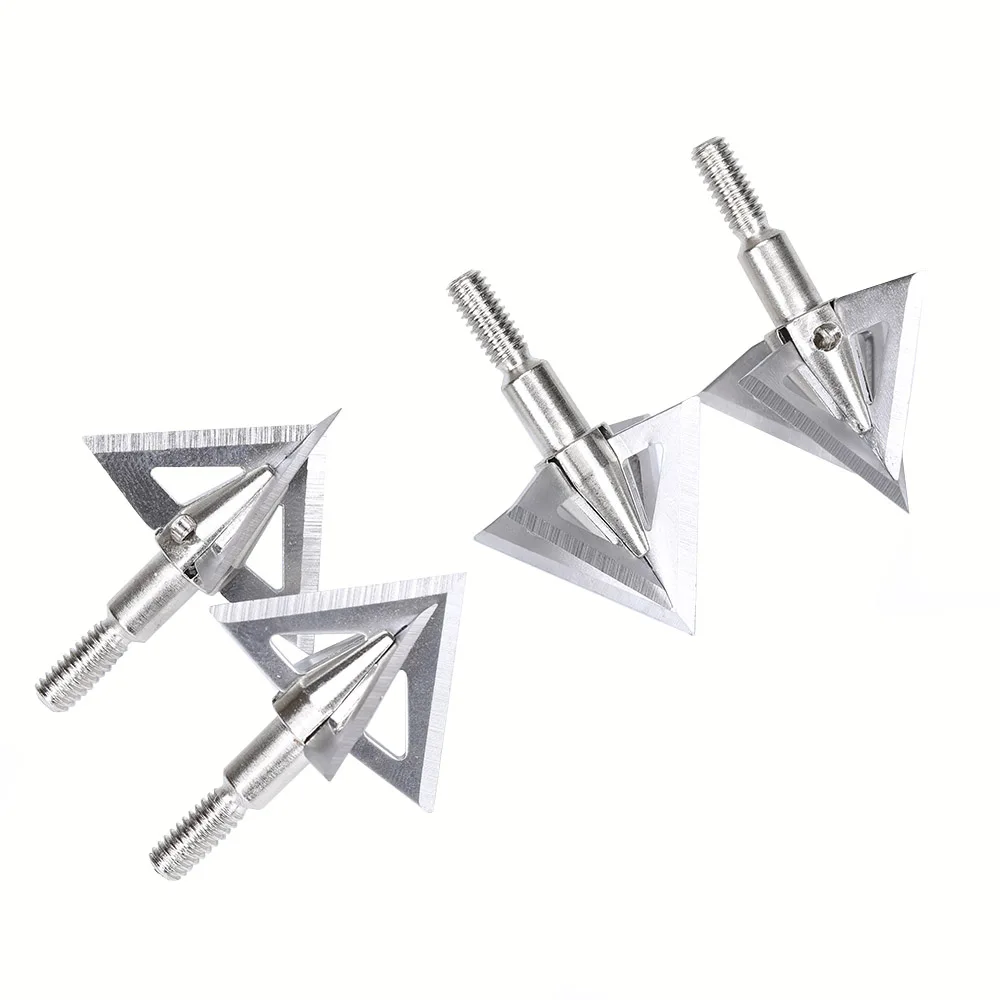 LINKBOY-Archery with 4-blade Cross Stars Blade, Broadhead, 100Grainfor Crossbow Hunting Accessories, Arrow Head, Outdoor, 3, 12,