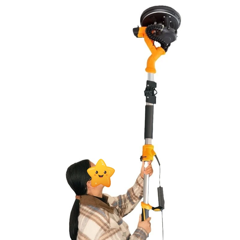 Foldable Long Handle Self Dust Absorb Drywall Sander For Wall Putty Polishing Interior Exterior Renovation Industrial Machinery