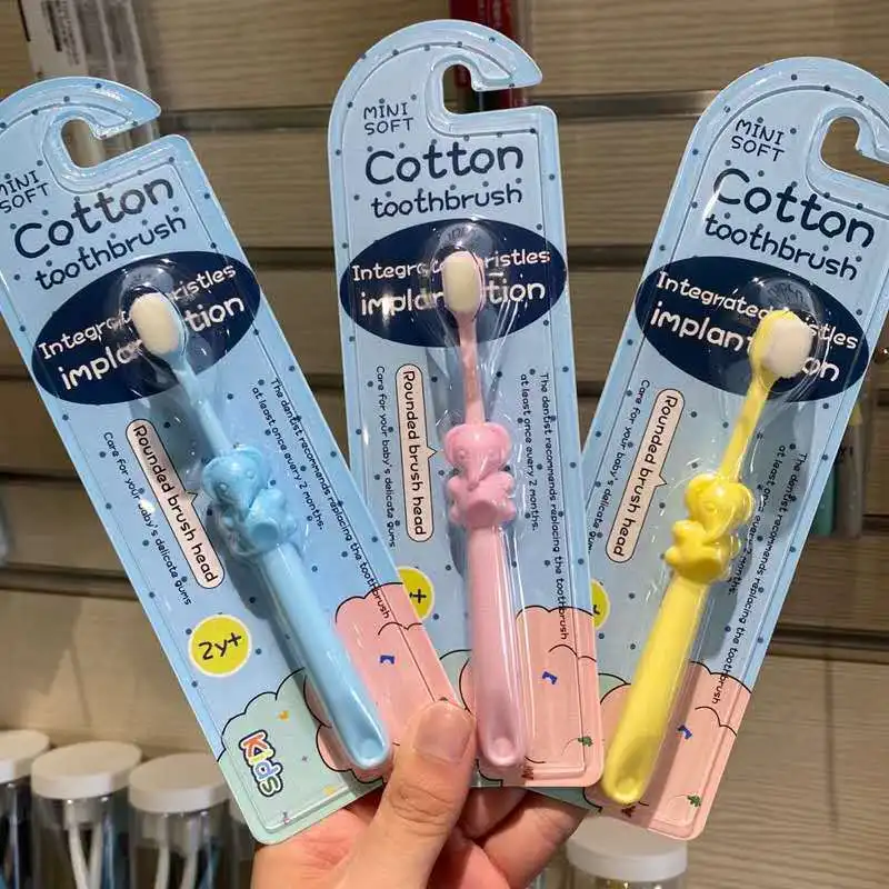 

Pink Elephant Rabbit Children Toothbrush Fine Soft Brush Protect Gums BPA Free Safe Brush Kids Teeth Cleaning Oral Care Brush