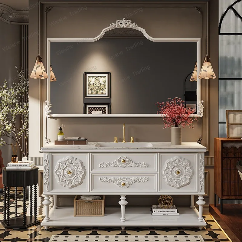 

Oak retro floor bathroom cabinet combination toilet washbasin cabinet bathroom cabinet