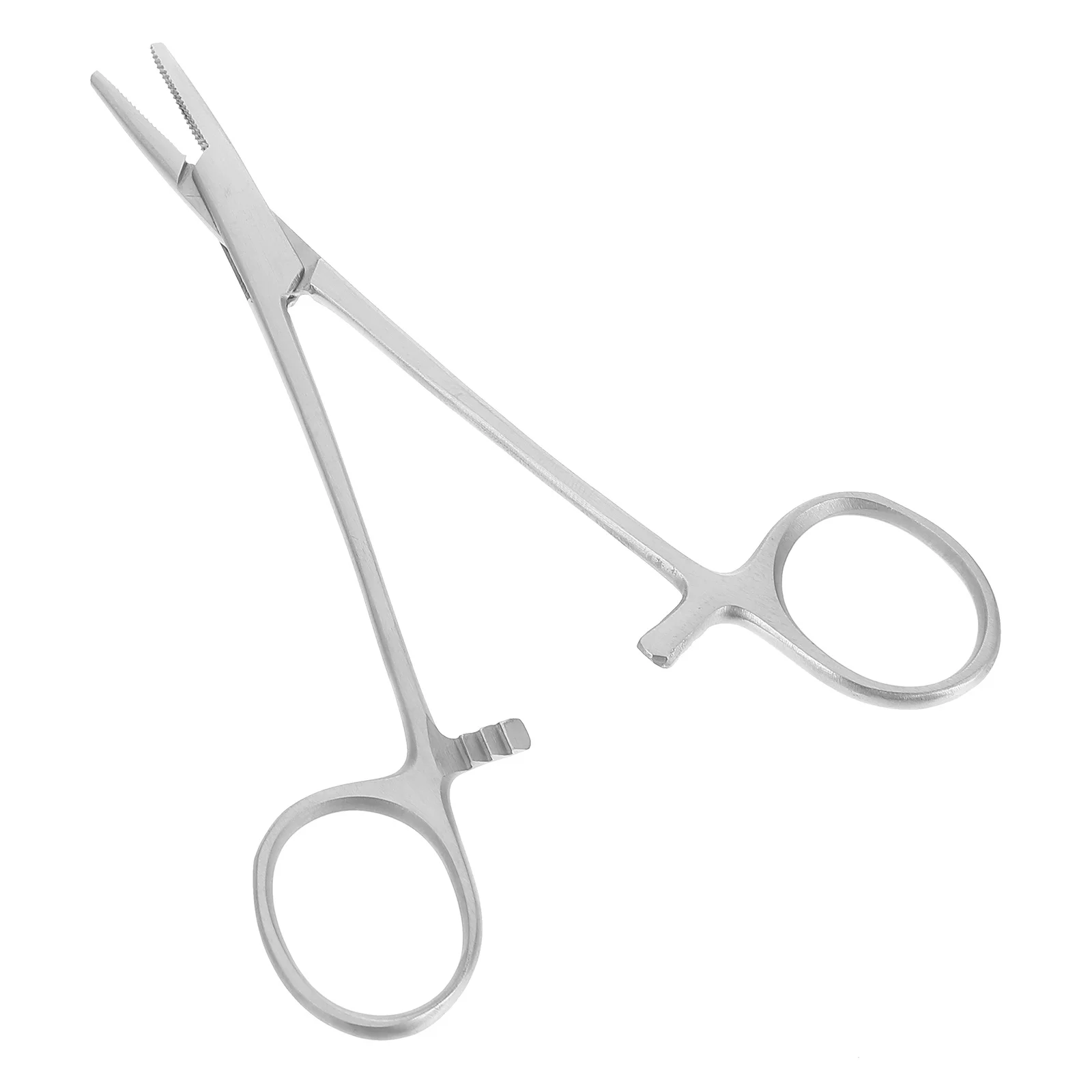 

Stainless Steel Straight Forceps Self-Locking Fishing Tweezer Medical Hemostatic Plier For Small Object Grasping Cupping