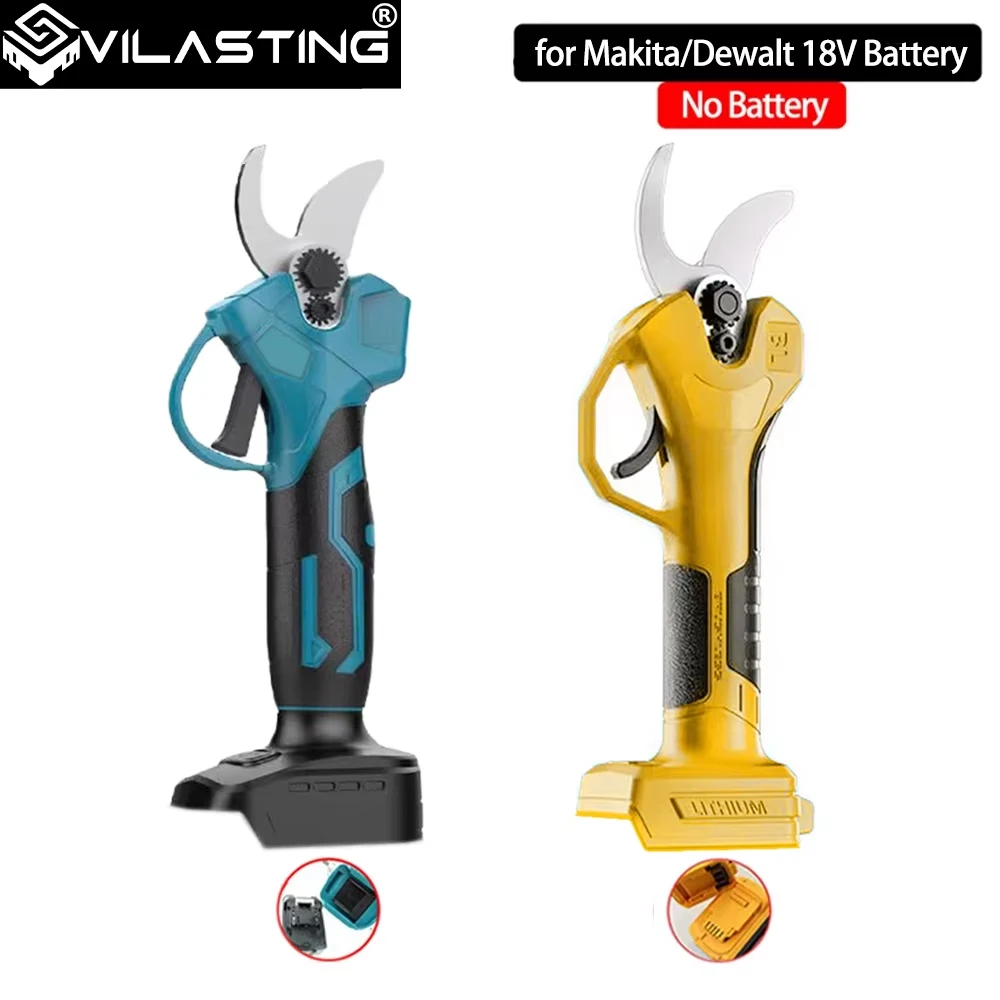 VILASTING Brushless Electric Pruning Shears Garden PowerTool Pruner Cordless Scissors FruitTree For Makita/Dewalt 18VBattery Pin
