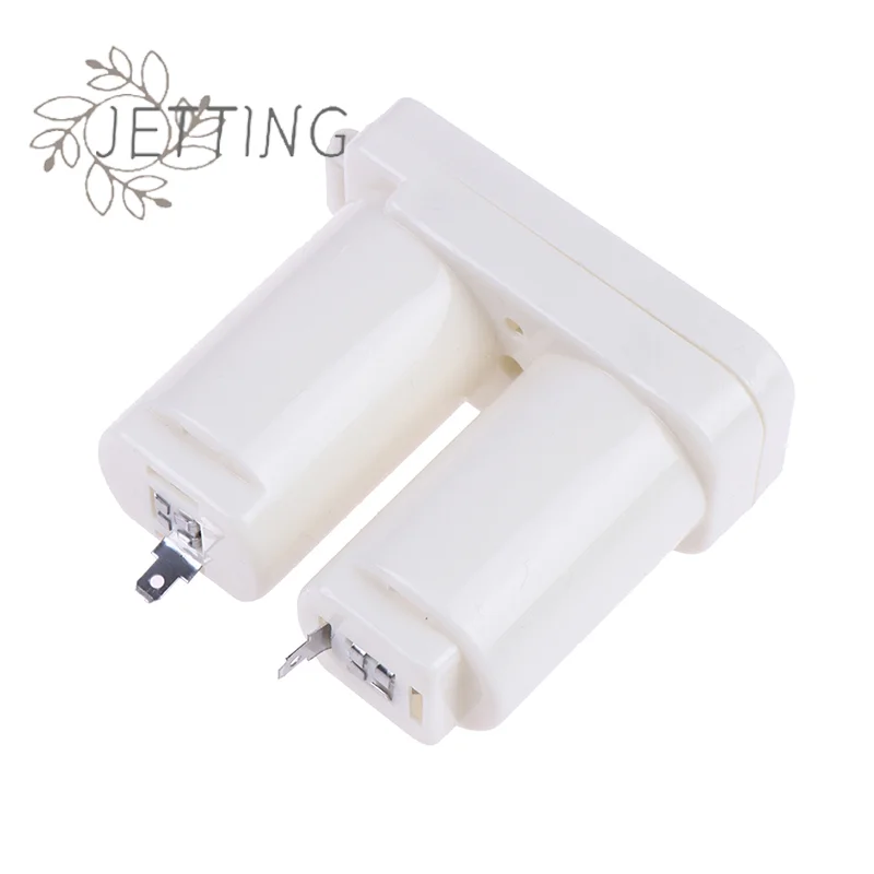 Hot Double Compartments Universal Battery Box for Gas Water Heater Accessories Parts Plastic Double Battery Case(white)
