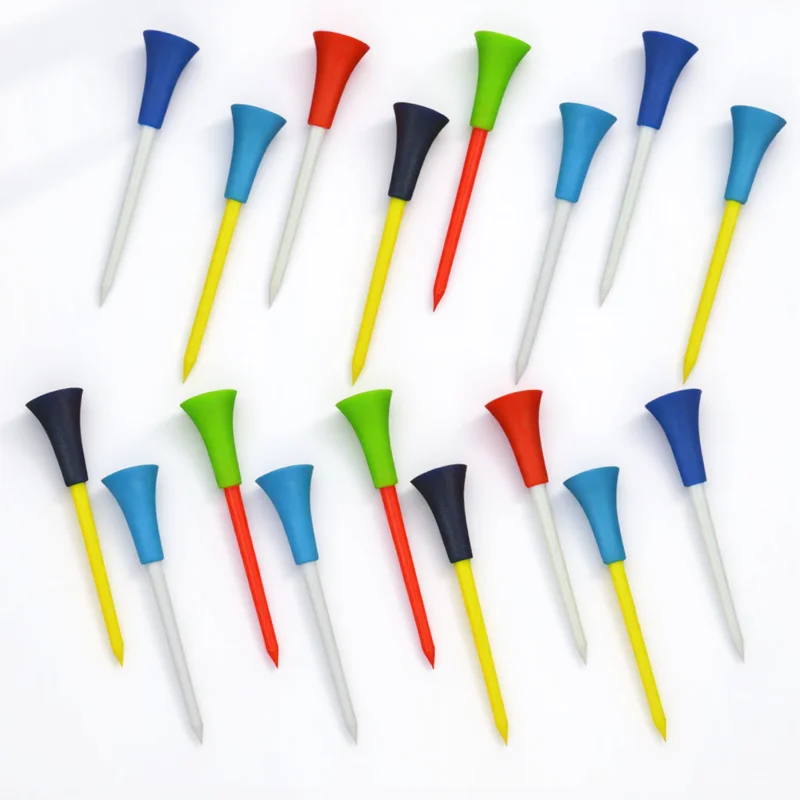 

15Pcs High Quality Plastic Golf Tees Enhance Performance Limit Club Resistance Ideal for All Courses Golfs Tees
