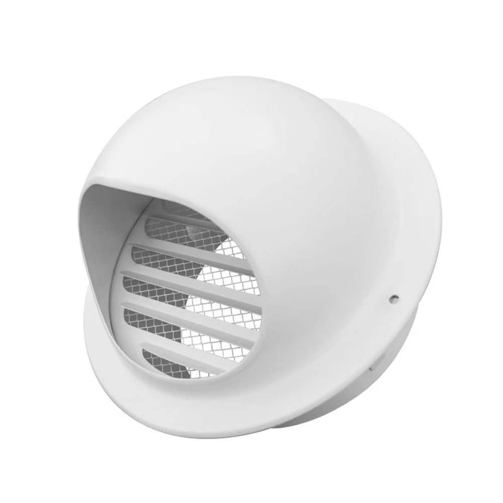 Stainless Steel Round Exterior Vent Hood for Exhaust For Ducts with Enhanced Airflow Design and Heavy Duty Weatherproof Seal