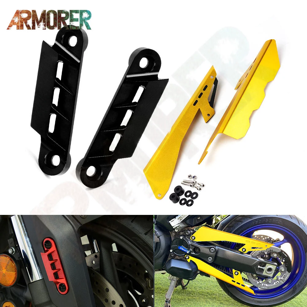 Motorcycle Accessories Chain Guard Cover Protector & Front Axle Coper Plate Decorative Cover For YAMAHA TMAX 530 560 TECH MAX