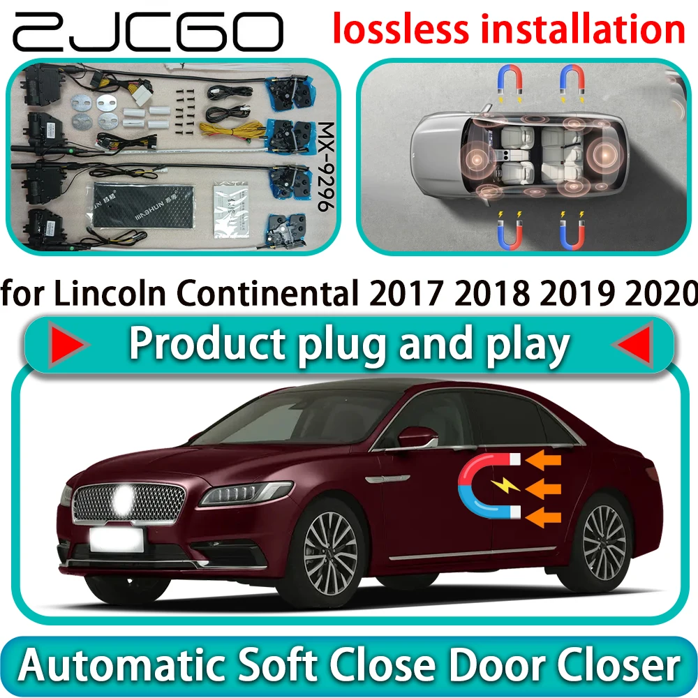 

Комплект электроприводов для плавного закрывания дверей Lincoln Continental 2017-2020: бесшумный доводчик с функцией мягкого закрывания