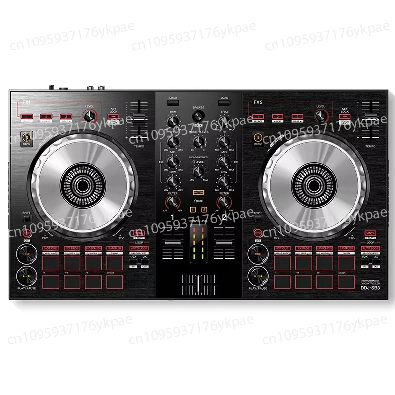 وحدة تحكم بالمؤثرات المعدنية لمعدات الصوت DJ الاحترافية DDJ-SB3 مع وضع التحكم FB4 ومصدر ضوء الليزر RGBW