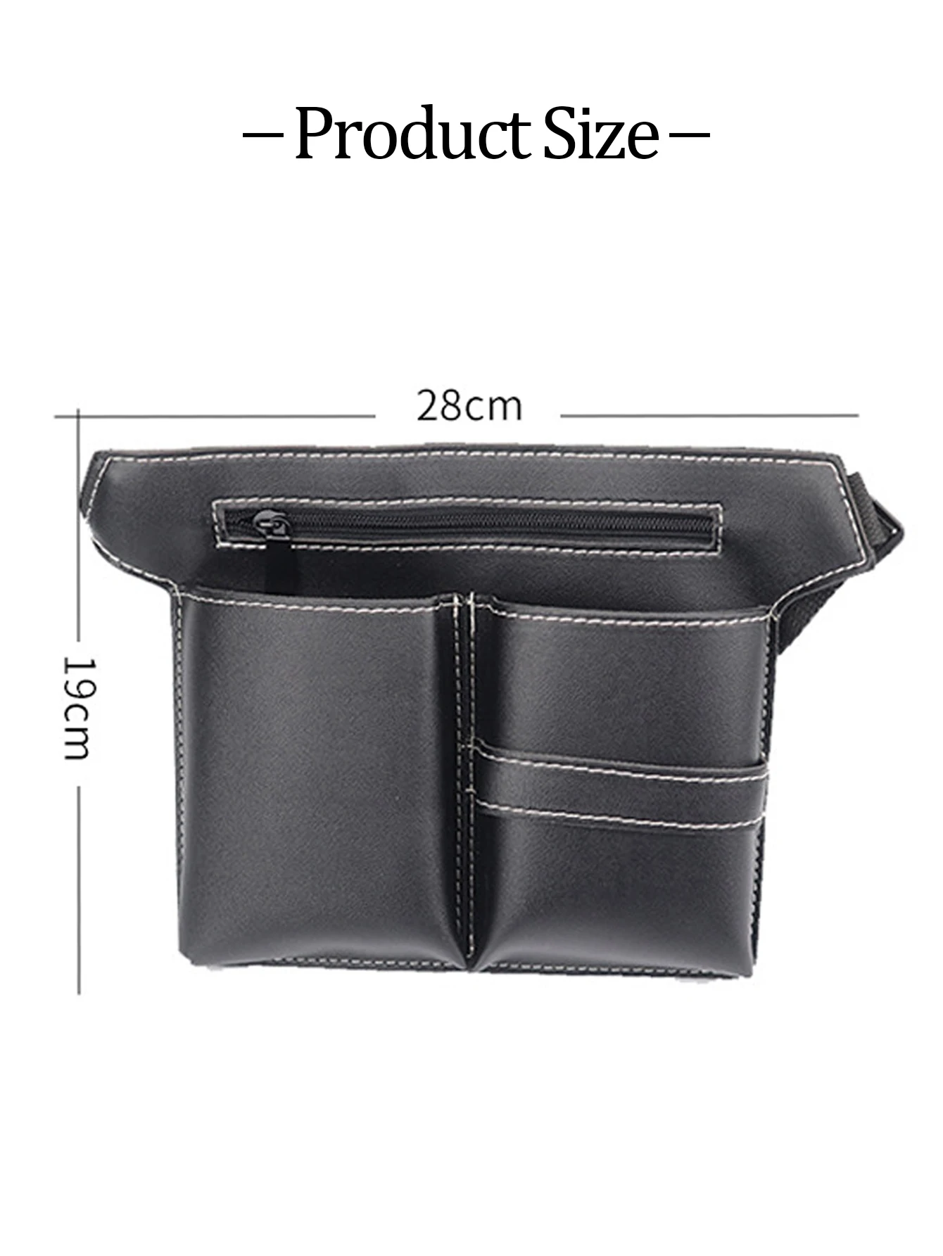 1pcs of salon hair styling tools, scissors comb , large capacity hair clipper comb PU bag with bag Special for real hair wigs image 2