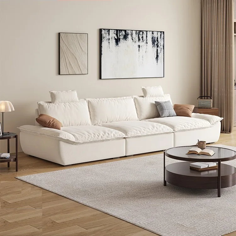 

Modern, simple, sailing, cat scratching fabric, sofa, small apartment, living room
