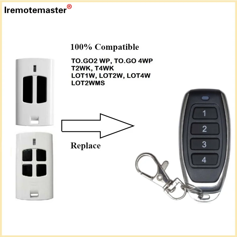 Per Beninca compatibile con TO.GO TOGO VA 2VA 4VA Rolling Code 433.92MHz BENINCA TOGO2WV apricancello con telecomando per porta del Garage