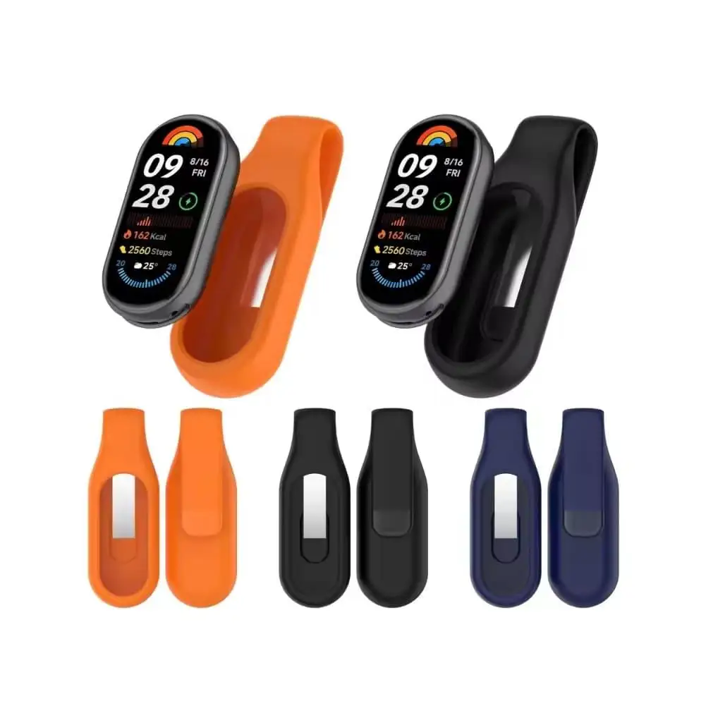  Anti Drop Silicone Clip Case For Google Fitbit Air Steel Clip Buckle Holder Anti-lost Anti-Scratch Watch Clip Protector