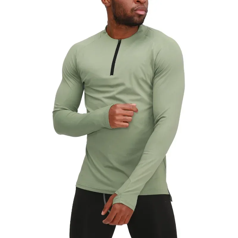 Men\'s Fitness Clothes Long Sleeved Breathable Quick Drying Outdoor Running Compression Basketball Sports Men Fitting Sportswear