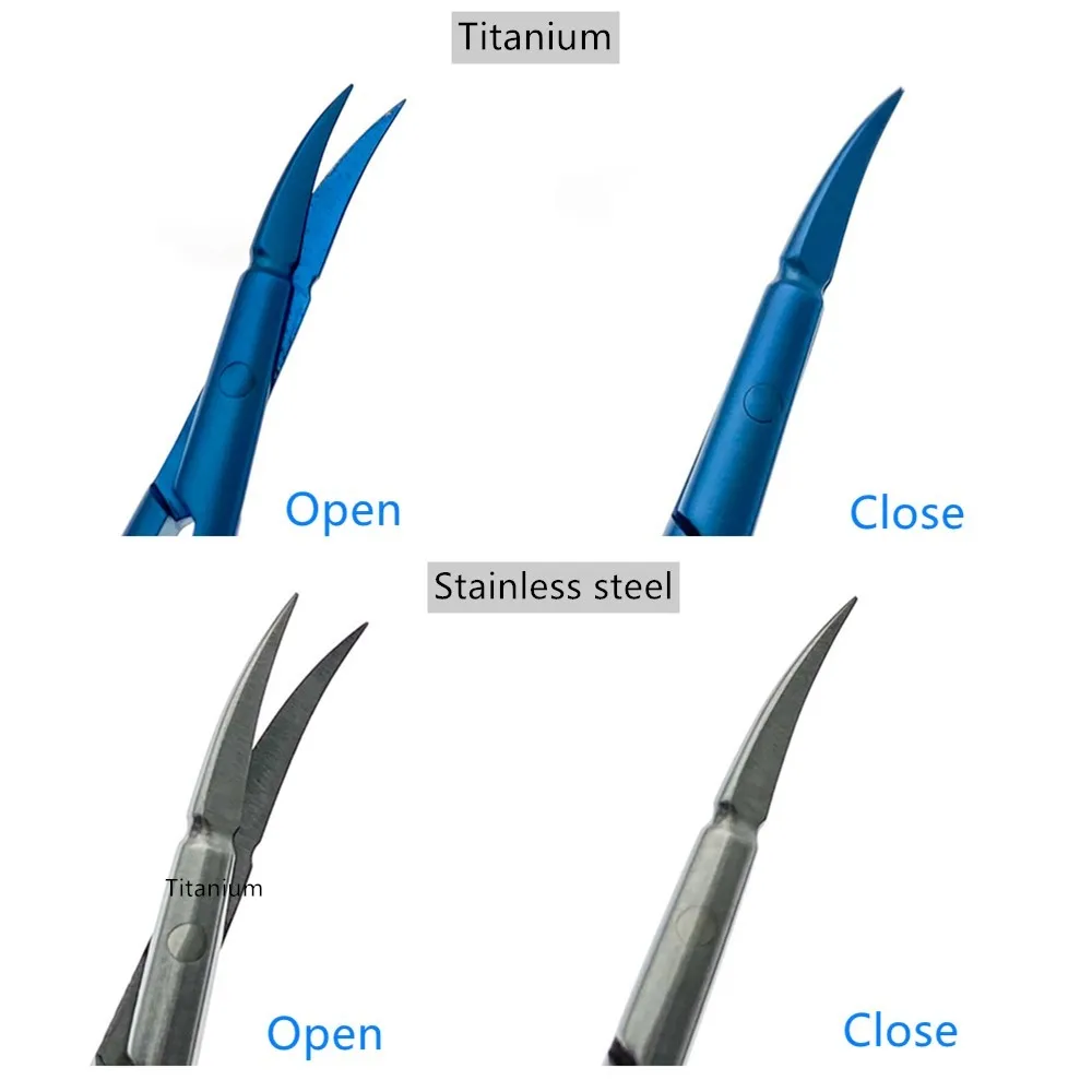 Neuro Micro Schaar Chirurgische Hoek Vasculaire Schaar Shark Schaar Titanium/Rvs Micro Neurochirurgie Instrumenten